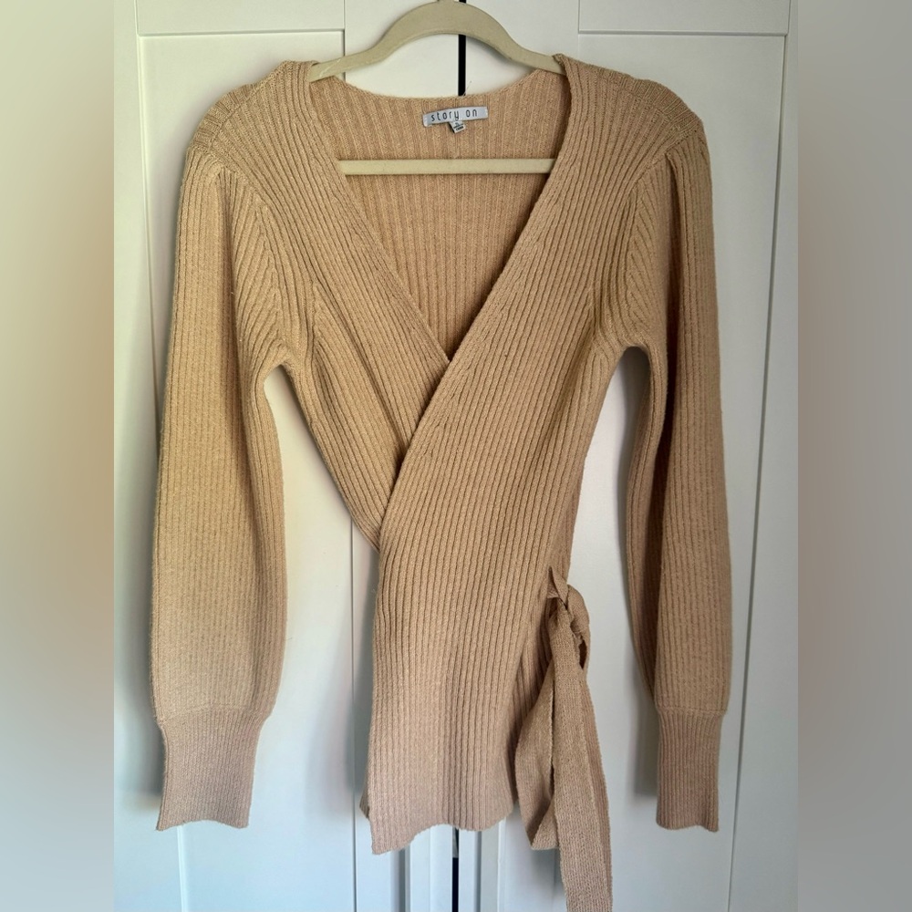NWOT Wrap Sweater